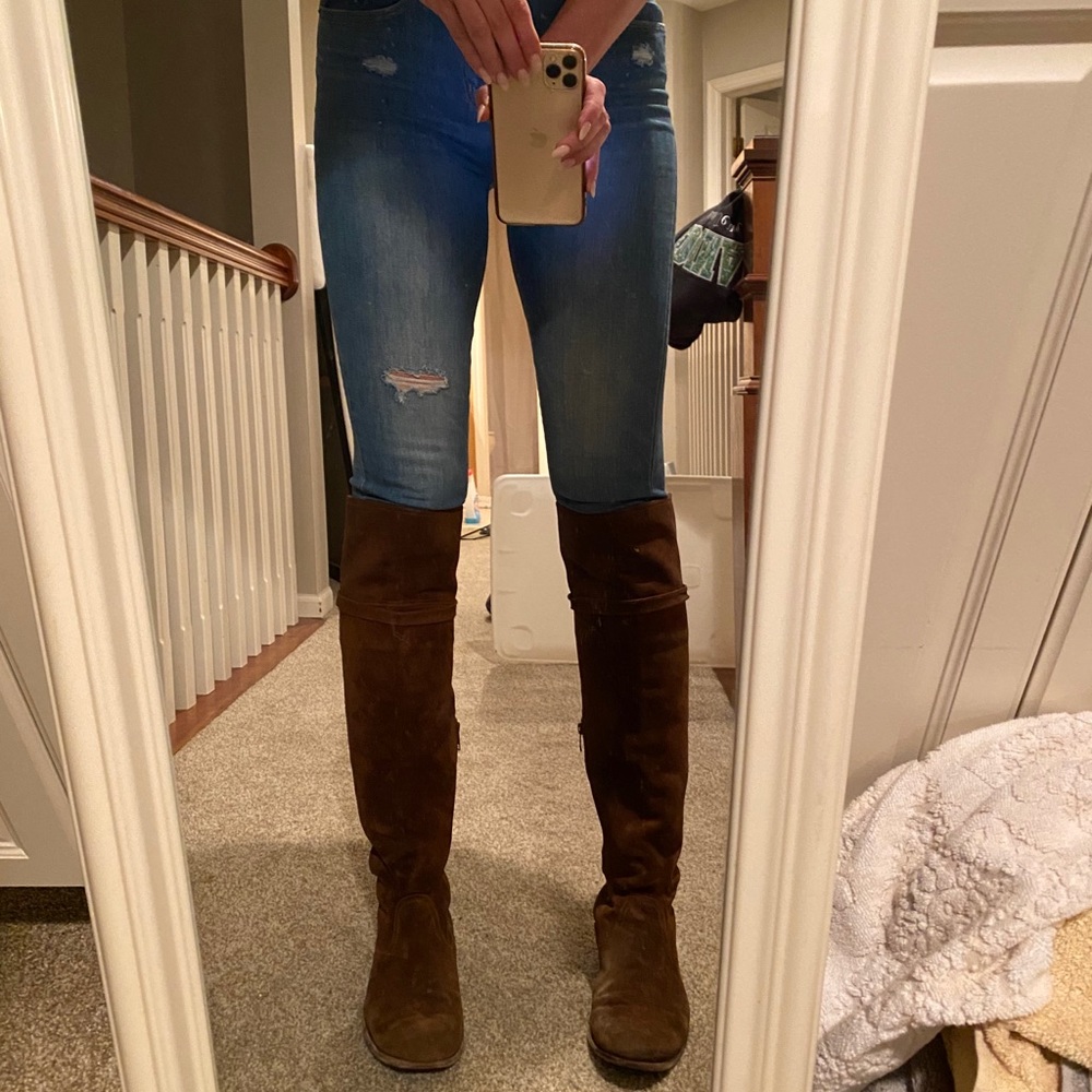 Frye Suede Brown High Boots